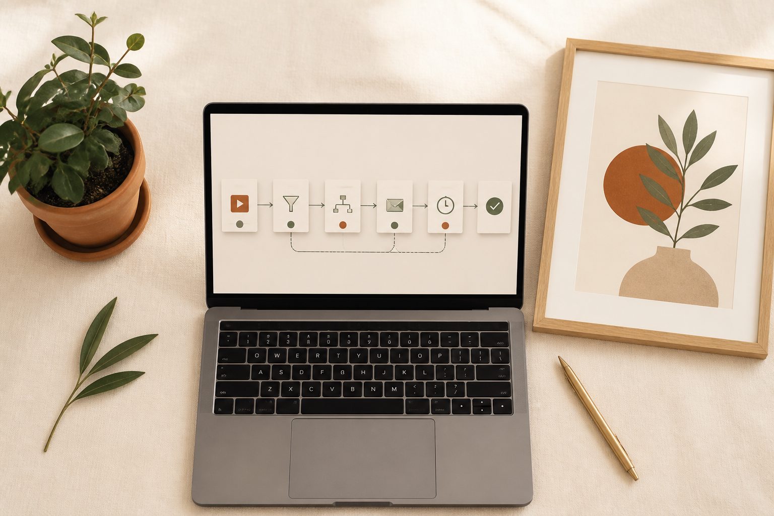 Already running other automations through Zapier? Same pattern works for Ratio Ready: webhook trigger to a Ratio Ready API call, then to Drive, then to Etsy. We'll cover the wiring — and when Make.com or n8n is the cheaper choice at volume.