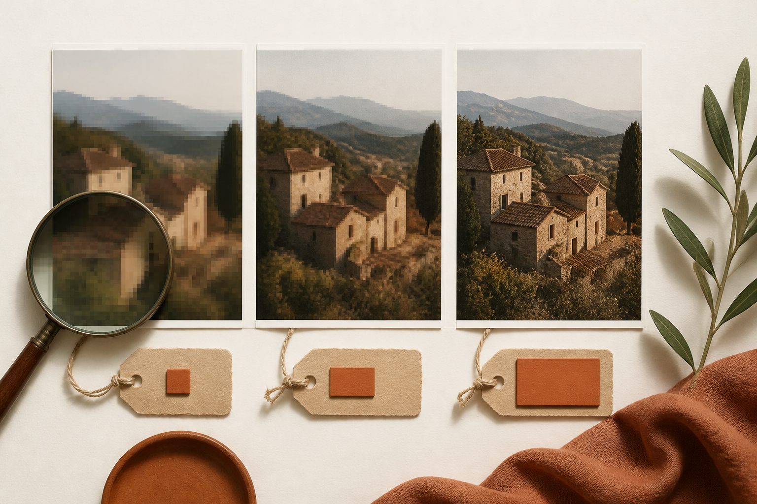 Quality 12 for print. Quality 80 for web. Below 60 = visible artifacts. Pick correctly for each use.